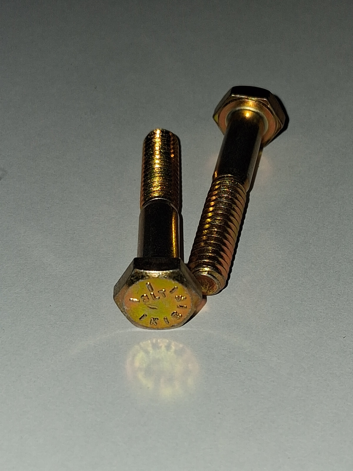 1/4"-20 × 1-1/2" Grade 8 Hex Cap Bolts – Yellow Zinc