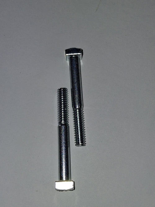 1/4"-20 × 2" Square Head Bolts – Grade A307 Zinc Clear – 10 Pack