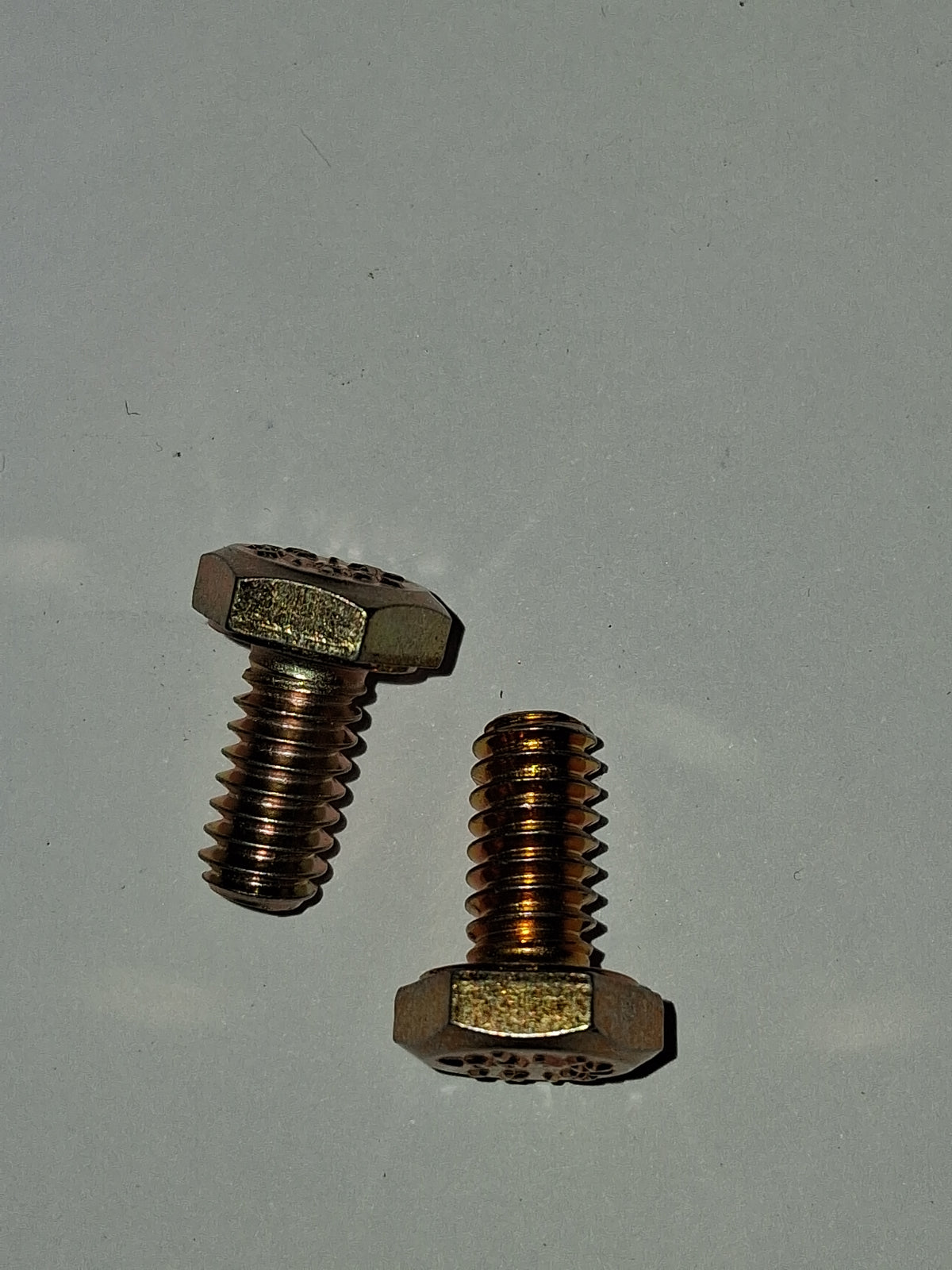 1/4-20 x 1/2"  Grade 8 Hex Cap Coarse Large Bolt - Yellow Zinc