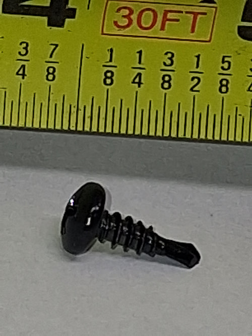 #8 × 1/2" 410 Stainless Steel Self-Drilling TEK Screw – Black Oxide