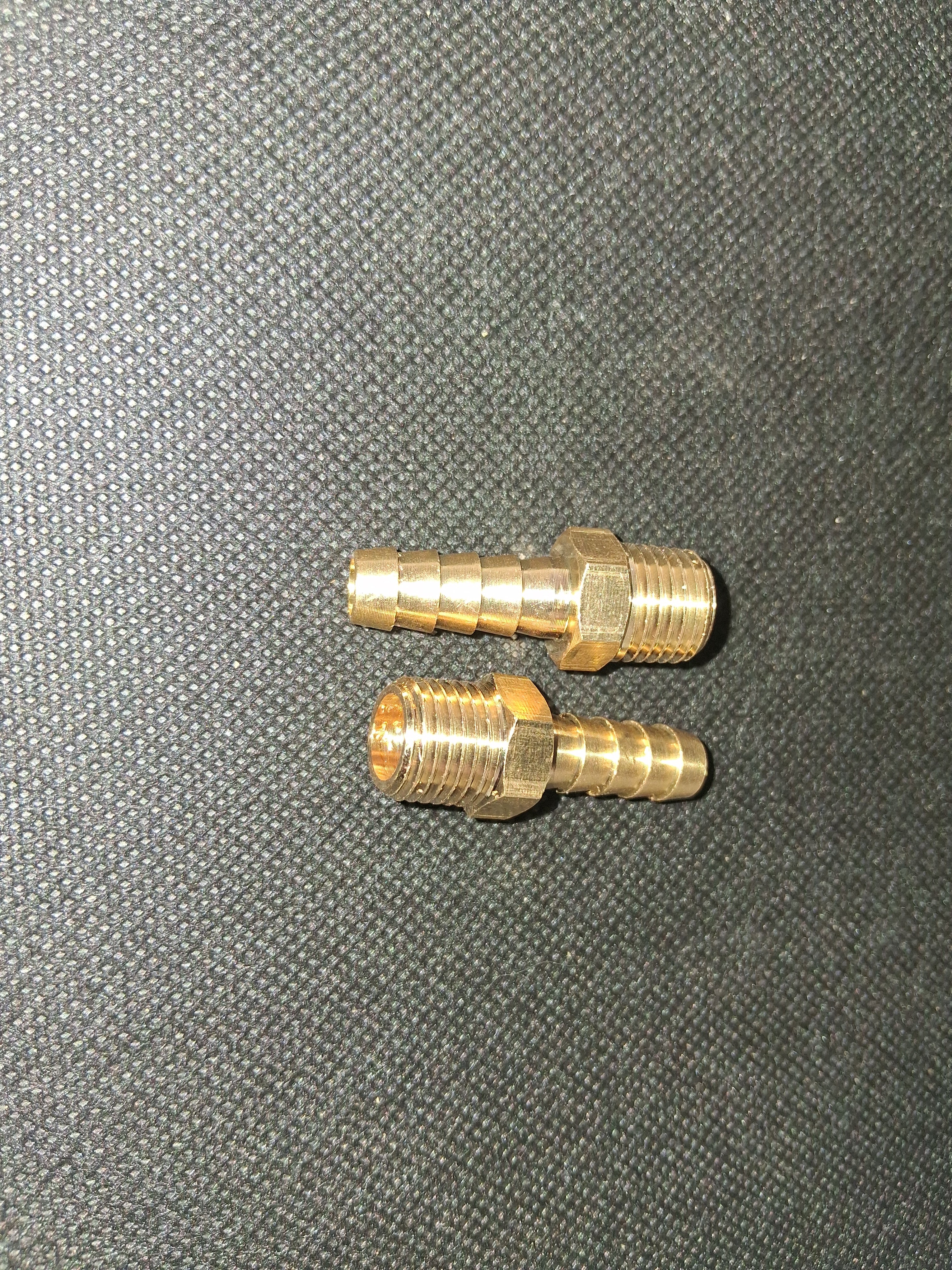 5/16" Hose Barb × 1/4" Male NPT Brass Fitting