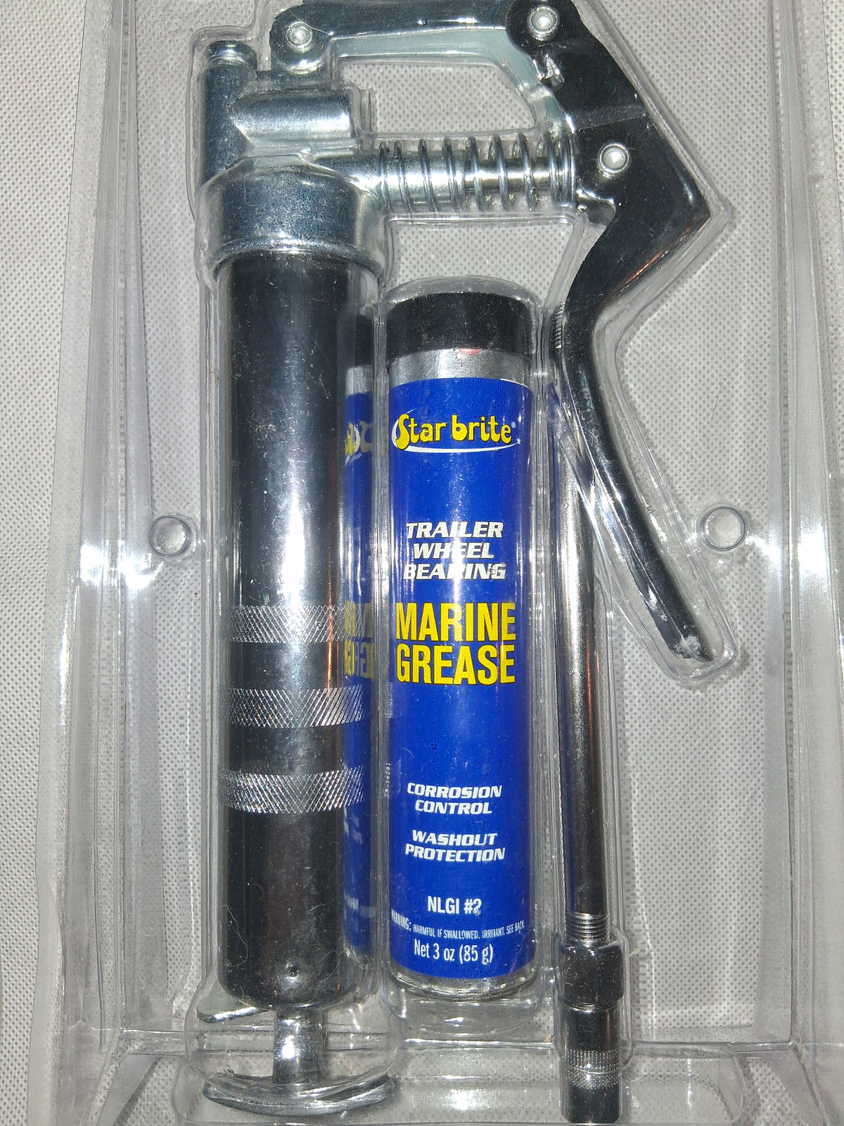Mini Grease Gun with 3 oz Marine Grease Cartridge – NLGI #2