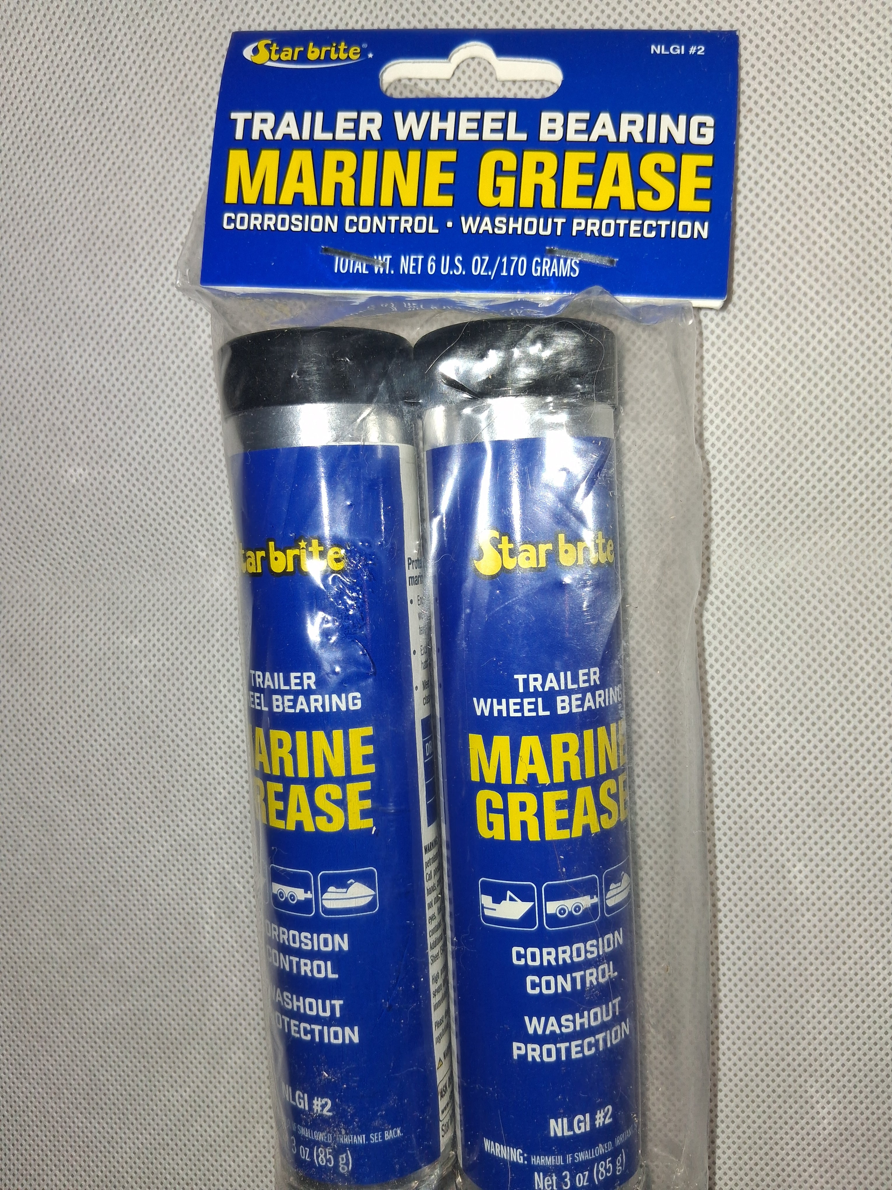 Star Brite Marine Wheel Bearing Grease NLGI #2 – 3 oz, 2-Pack