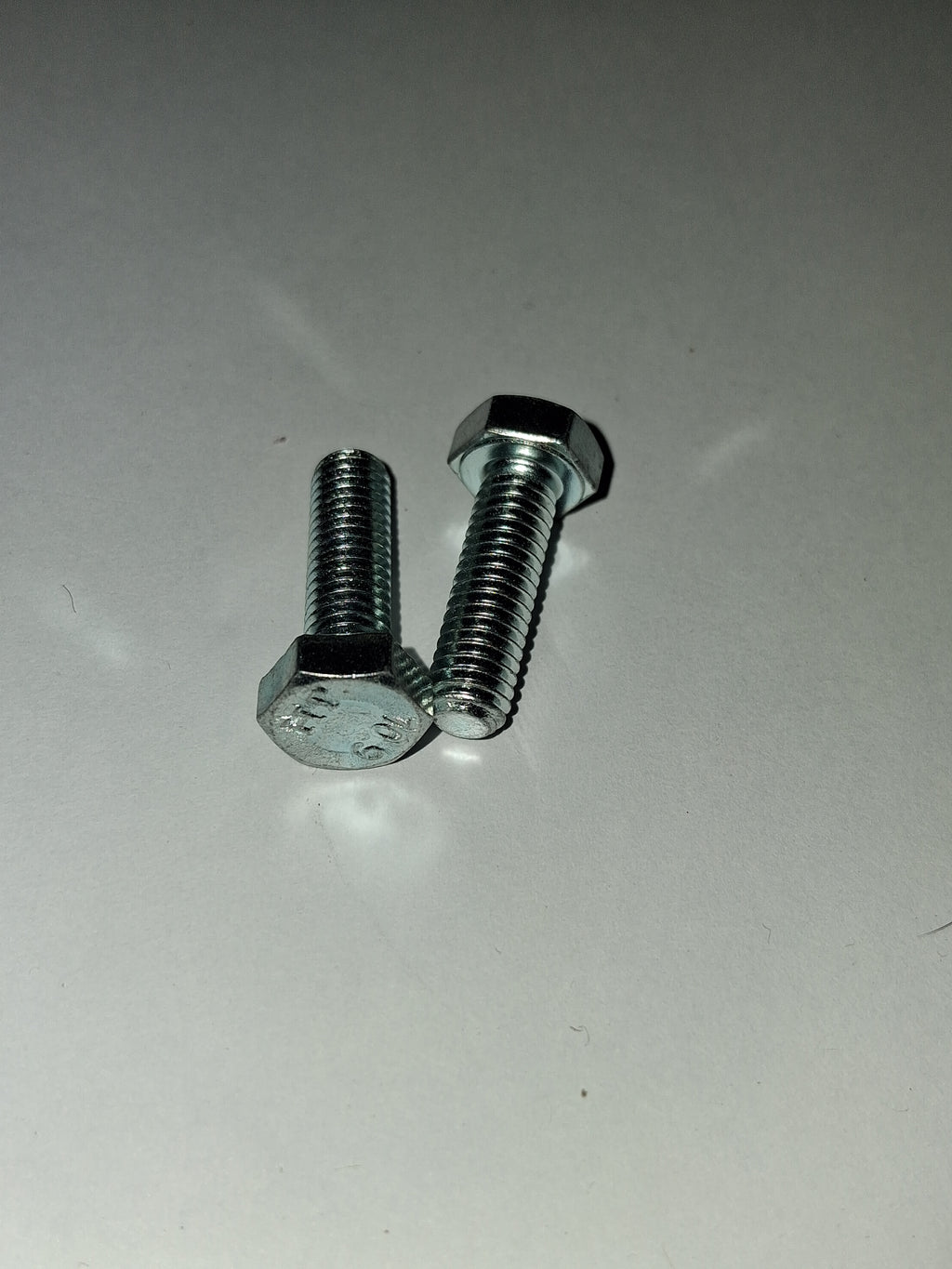 M6-1.0x20mm Class 10.9 Hex Cap Screws Zinc Clear