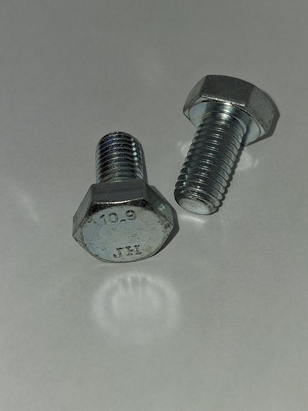 M10-1.5x20 Class 10.9 Hex Cap Screws Zinc Clear