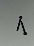 M2 × 20mm Black Flat Head Hex Socket Screw DIN 7991