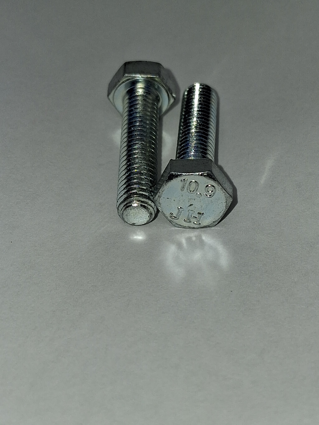 M6-1.0 × 25mm Class 10.9 Hex Cap Screw – Zinc Clear